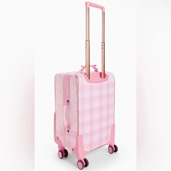 Pink LoveshackFancy Rolling Carry-On Luggage - Picture 2 of 3